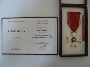 Krzyż Kawalerski Orderu Odrodzenia Polski dla Pana Wójta Kazimierza Kaczmarka