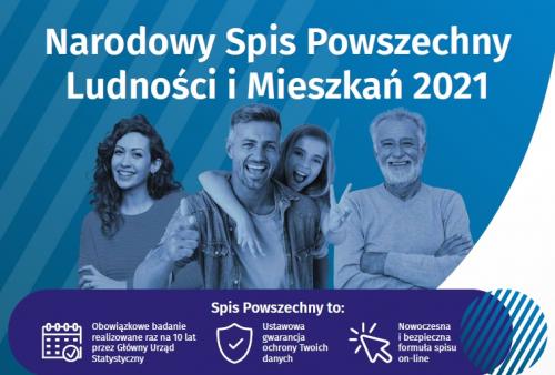 Plakat Narodowego Spisu Powszechnego 2021