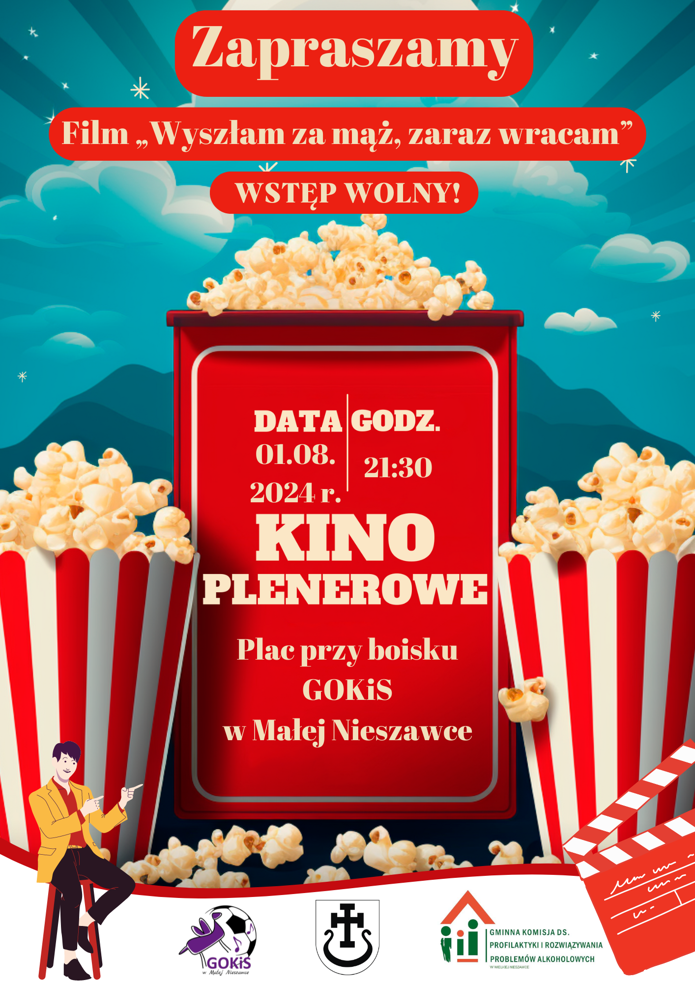 Kino plenerowe - 1.08.2024 r.