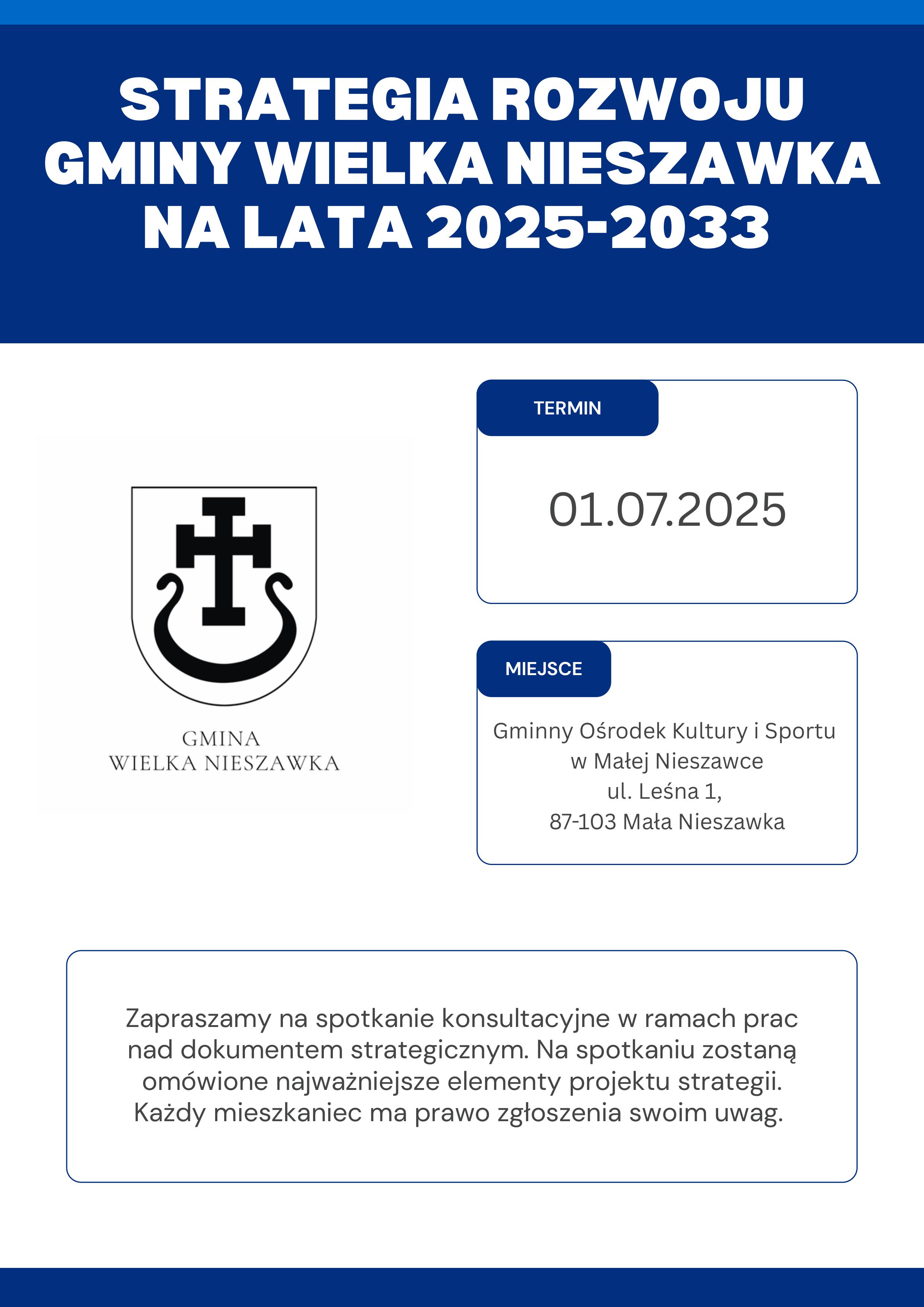 Zaproszenie na spotkanie konsultacyjne