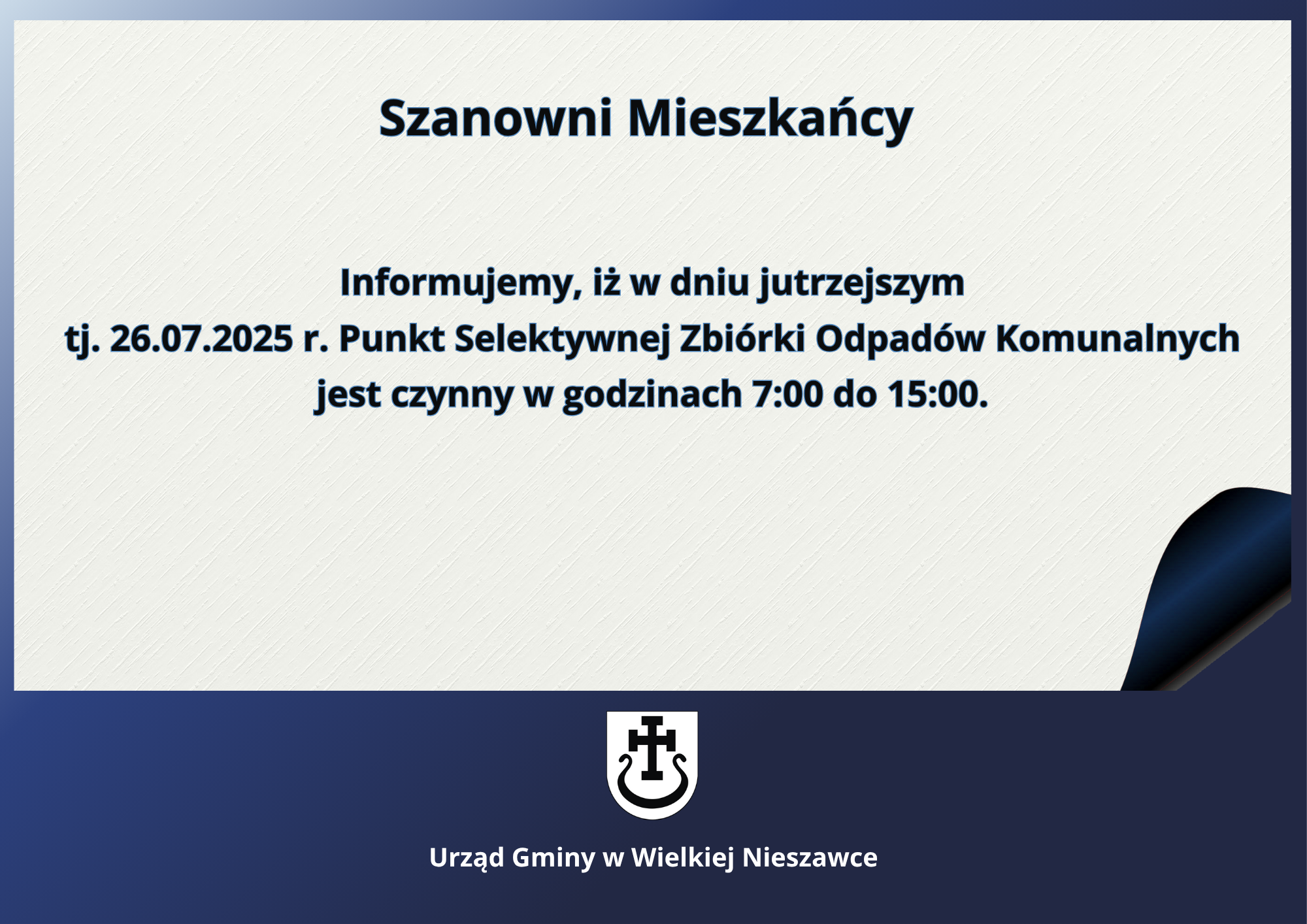 Punkt Selektywnej Zbiórki Odpadów Komunalnych