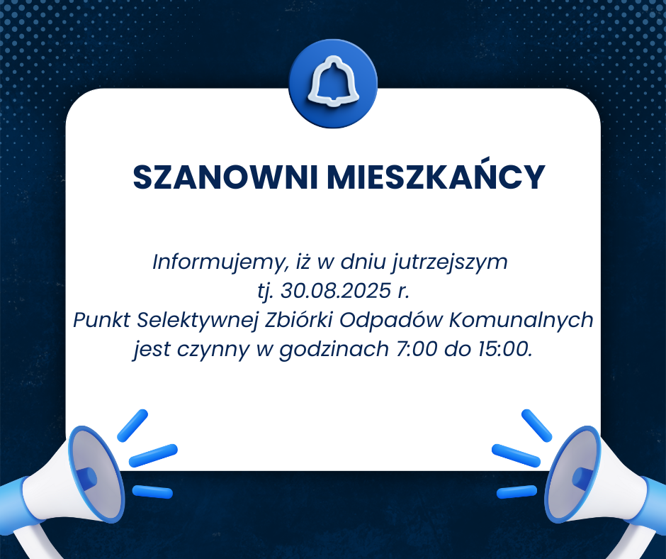 PSZOK czynny w sobotę