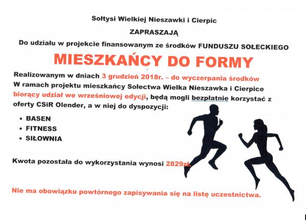 "Mieszkańcy do formy"