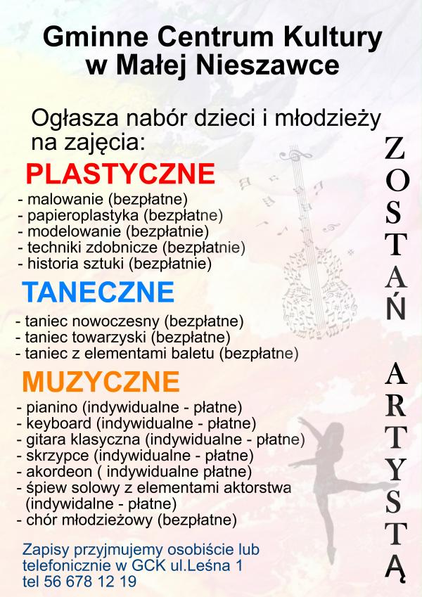 Propozycja nowych zajęć