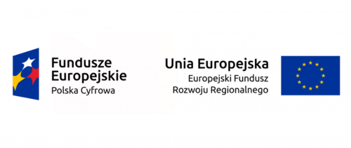 Logo Funduszy Europejskich Polska Cyfrowa i Unii Europejskiej Europejskiego Funduszu Rozwoju Regionalnego