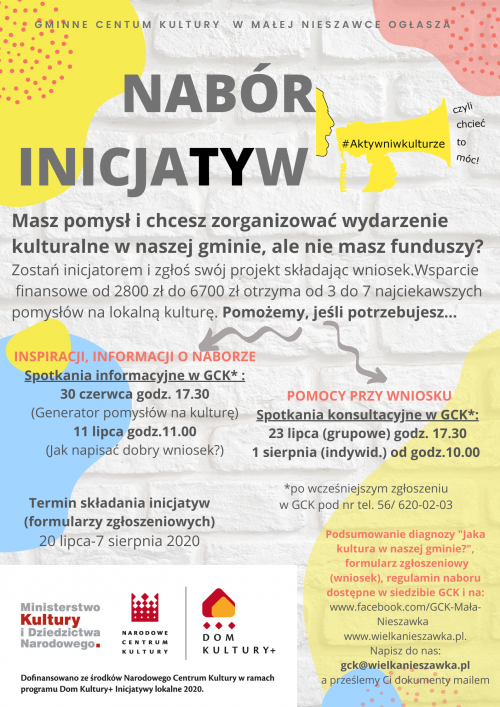 Plakat Projekt #aktywniwkulturze