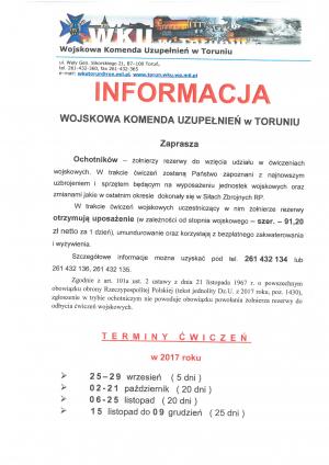 Informacja WKU w Toruniu