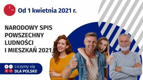 Plakat informacyjny Narodowego Spisu Powszechnego