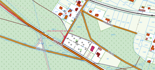 Mapa poglądowa ul. Szkolnej w Cierpicach