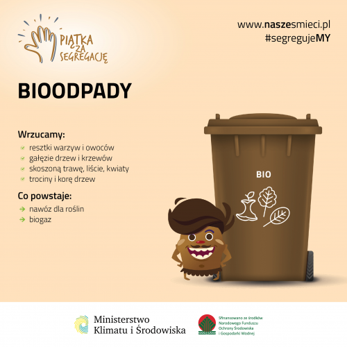 Infografika ministerstwa ochrony środowiska o bioodpadach