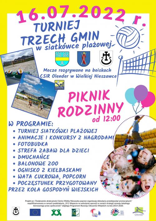 Turniej Trzech Gmin plakat