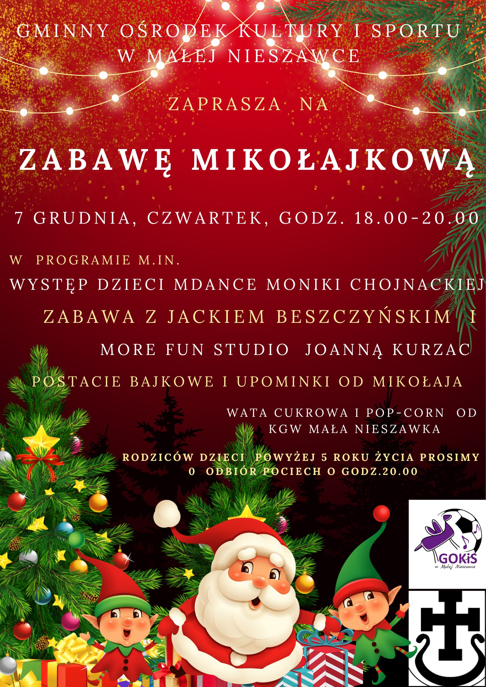 Zabawa Mikołajkowa - 7 grudnia 2023 r.