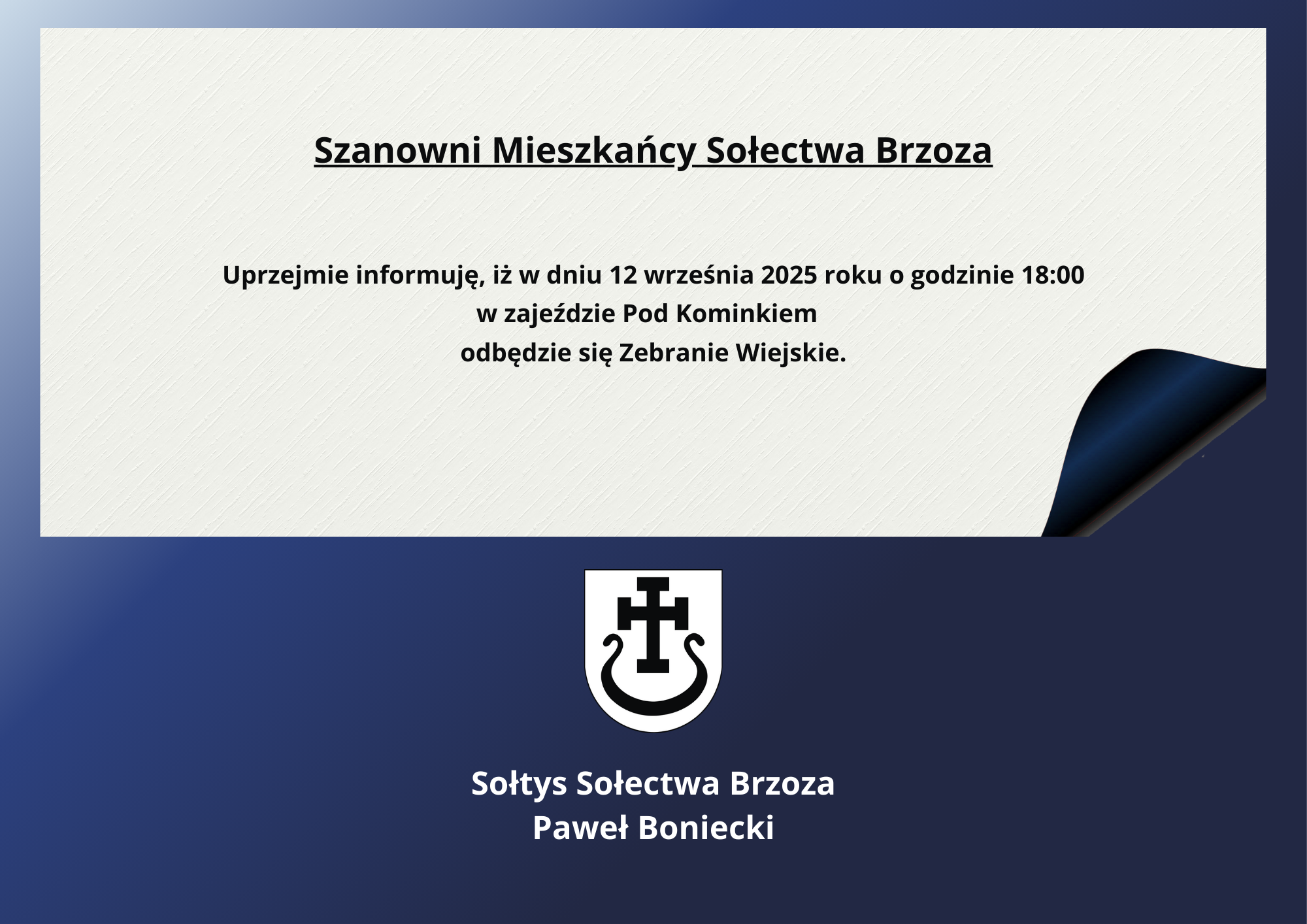 Zebranie sołeckie