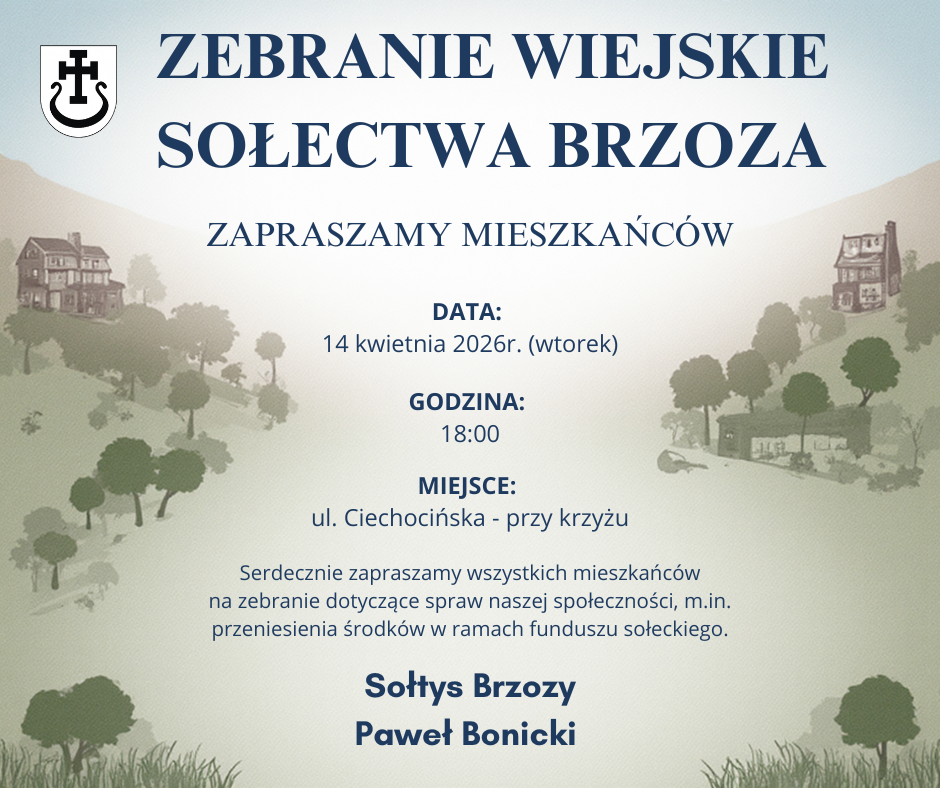 Zebranie wiejskie Sołectwa Brzoza