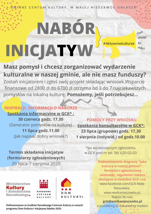 Plakat Projekt: #Aktywniwkulturze